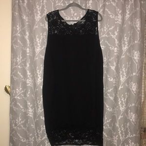 Torrid Black knee length dress with lace